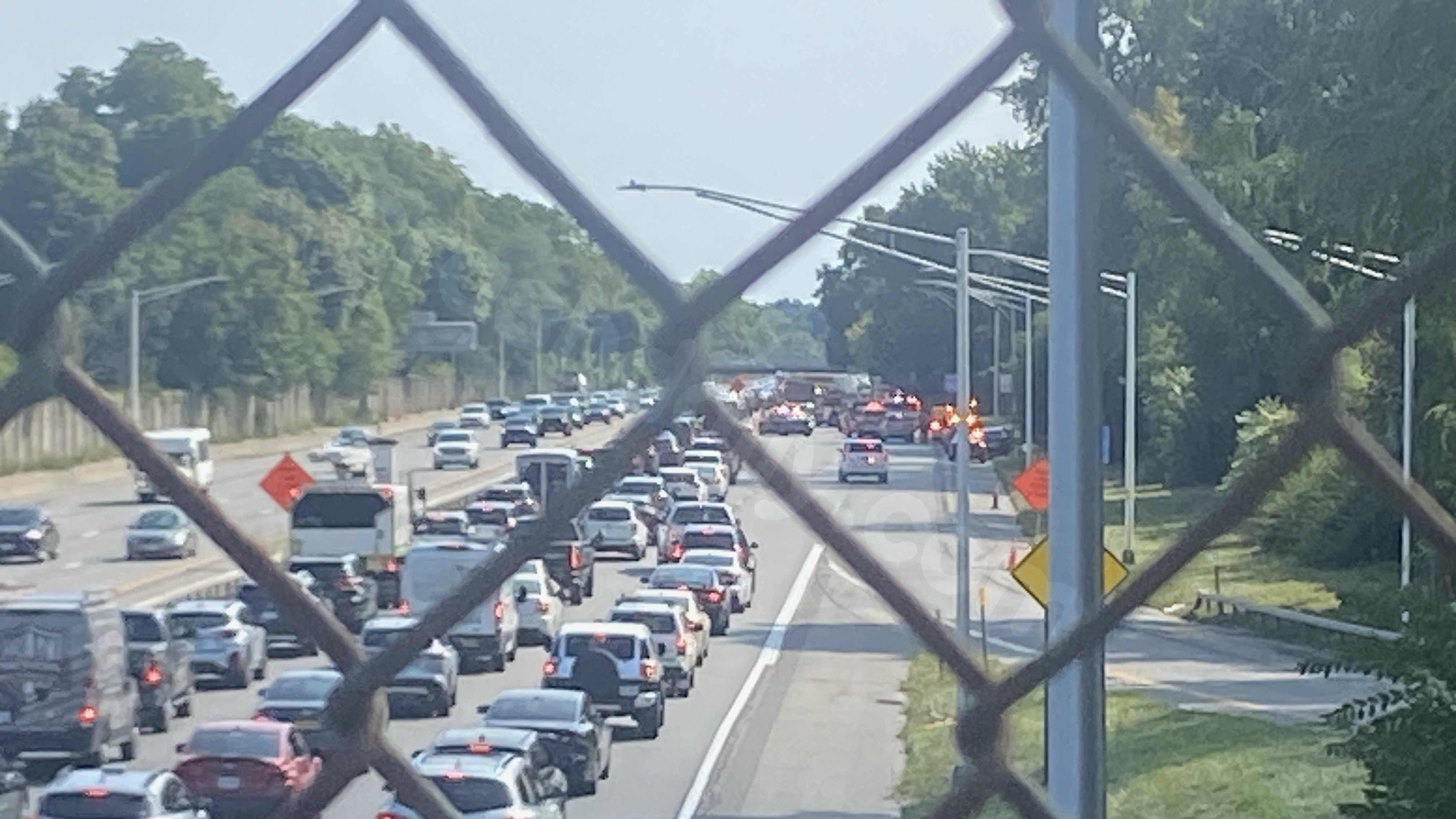 Tragic Accident on Southbound 590 with Garbage Truck and Car