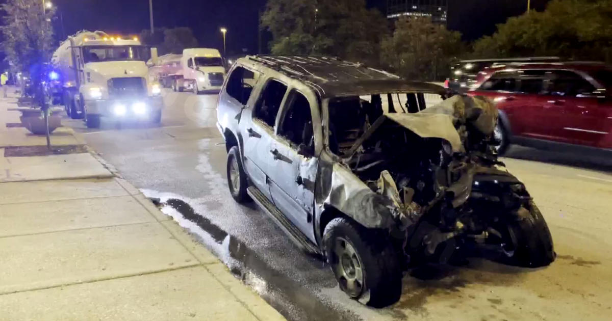 Vehicle ignites in collision on Dan Ryan Expressway, 1 individual harmed