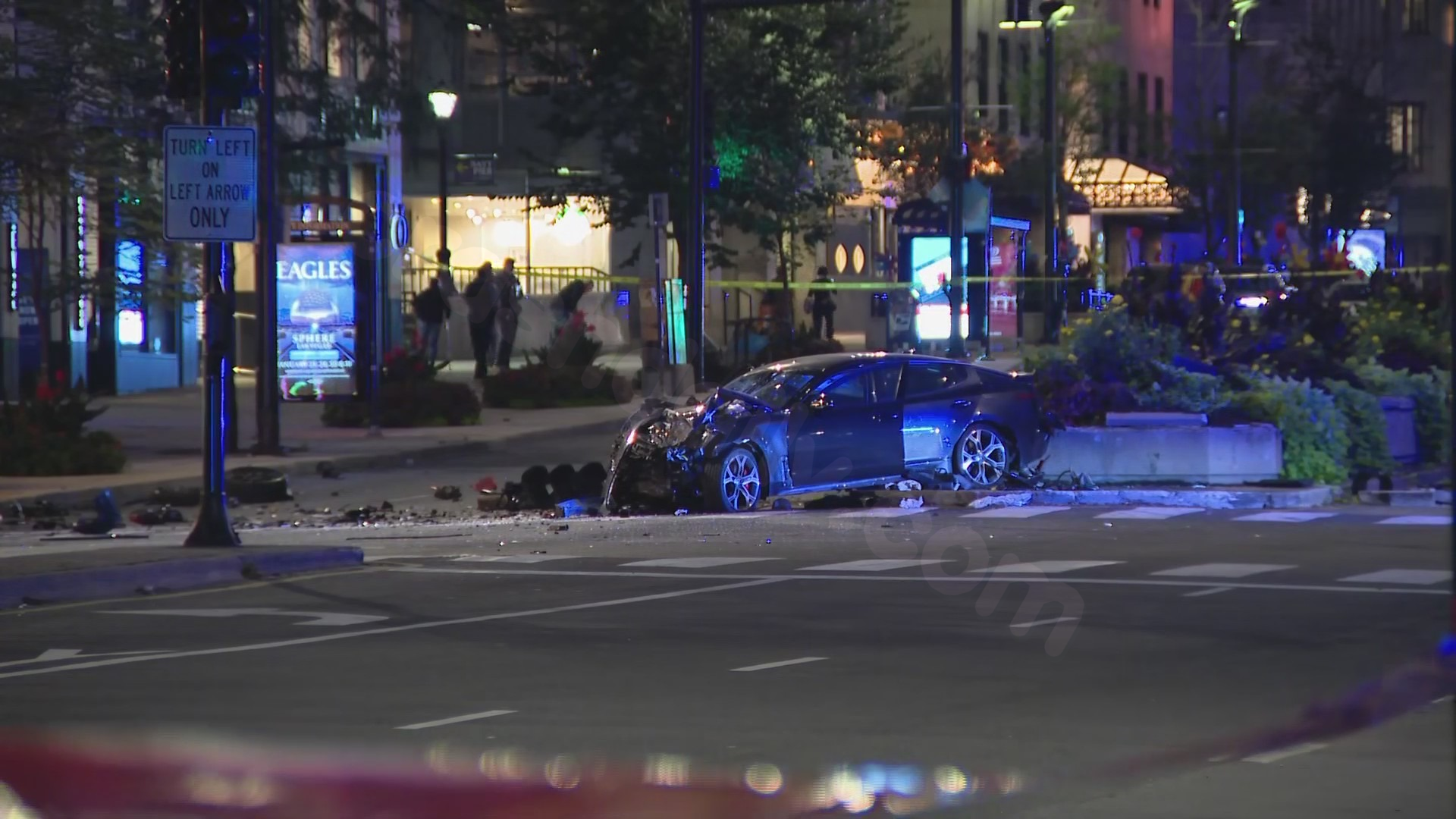 7 apprehended after fleeing suspects in downtown smash-and-grab burglary cause fatal accident.