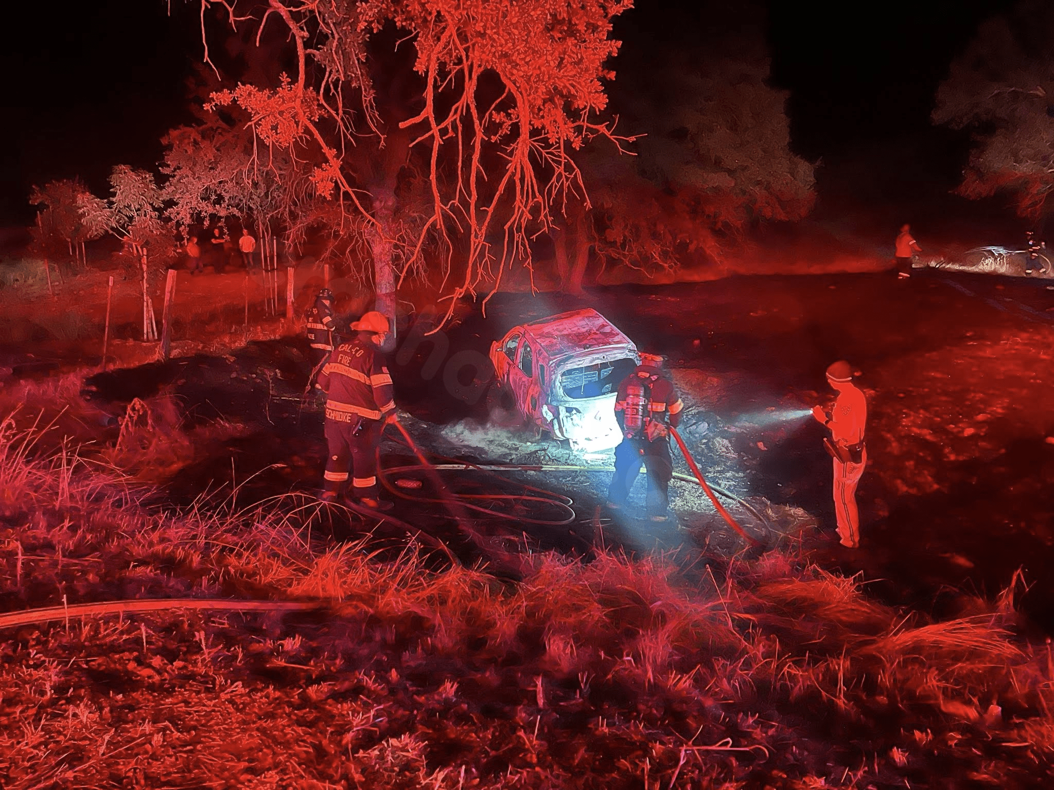 Amazon Prime delivery van caught in fire following accident in Calaveras County