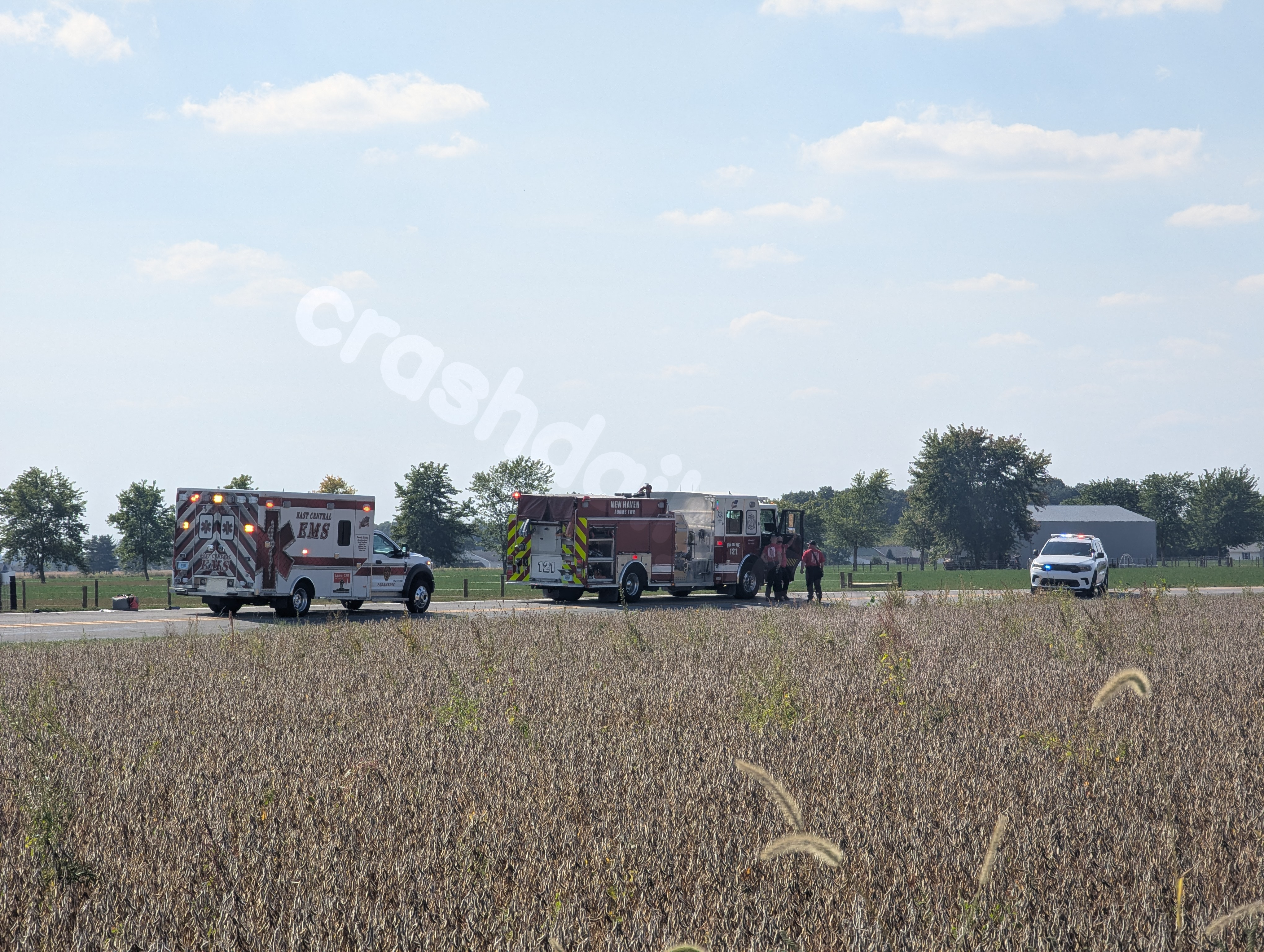 Deadly motorcycle accident in rural northeast Allen County