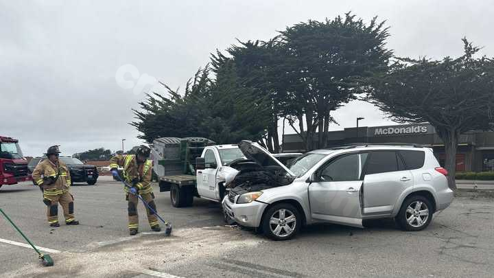 Road blocked due to accident at Reservation Road and Seacrest