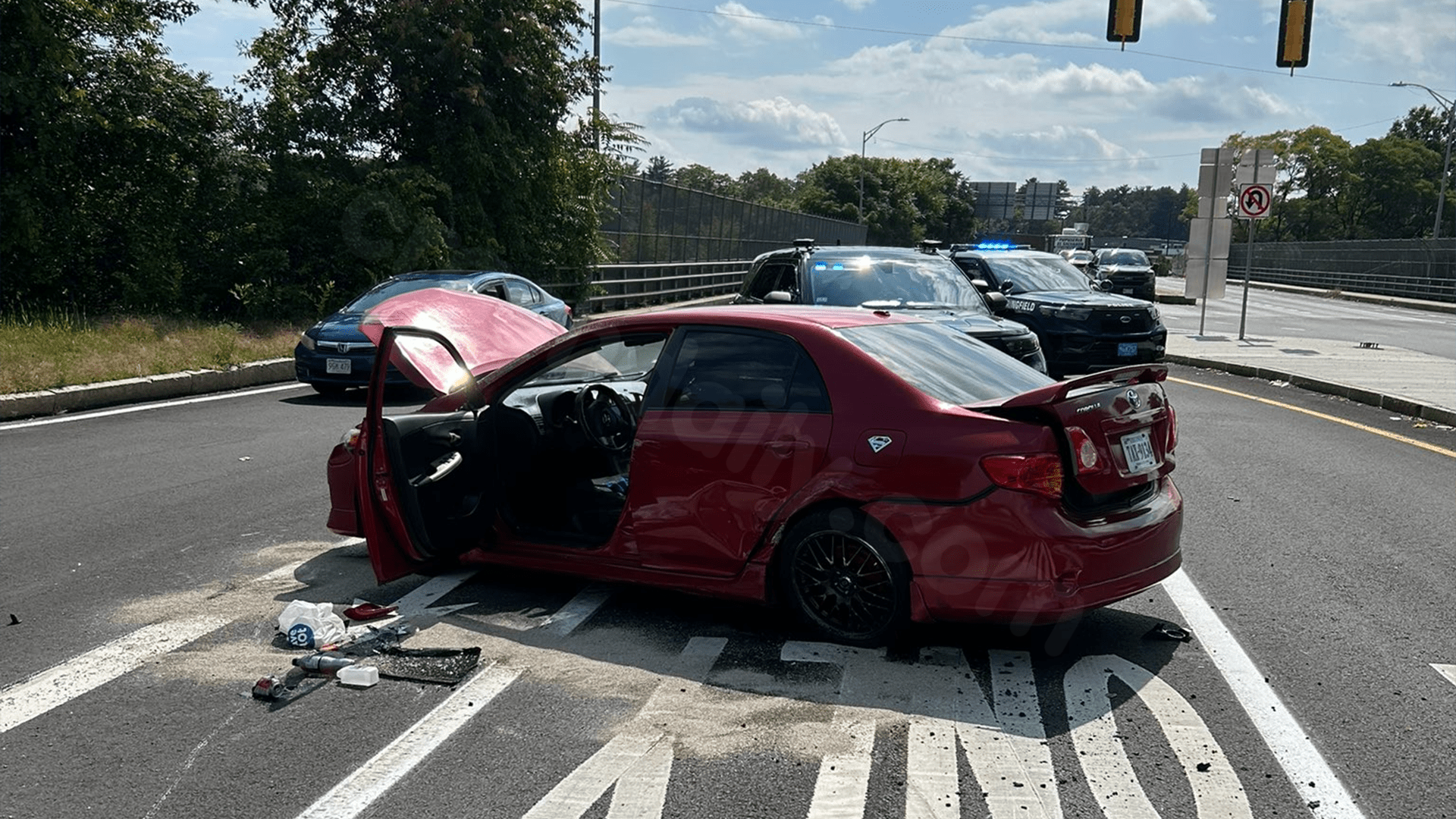 Collision on St. James Ave in Springfield
