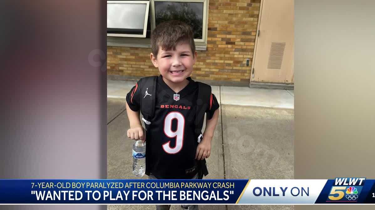 7-year-old Bengals fan left partially paralyzed by car accident