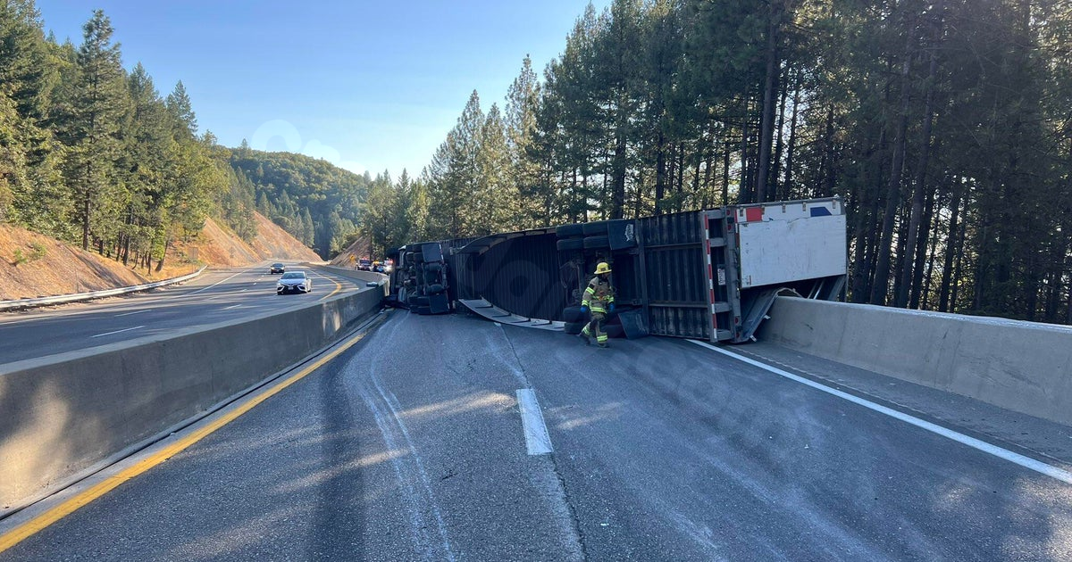 Truck accident closes westbound I-80 near Colfax, CA.