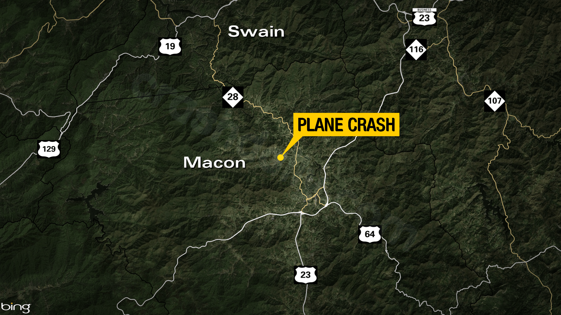 Aircraft goes down in Macon County with three passengers