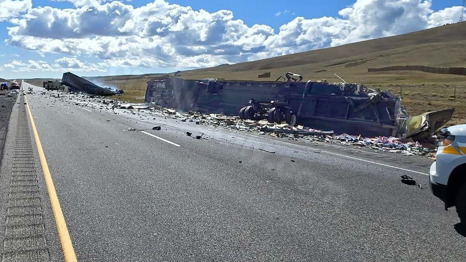 Fatal Semi Crash Shuts Down I-80, One Fatality and Another Airlifted