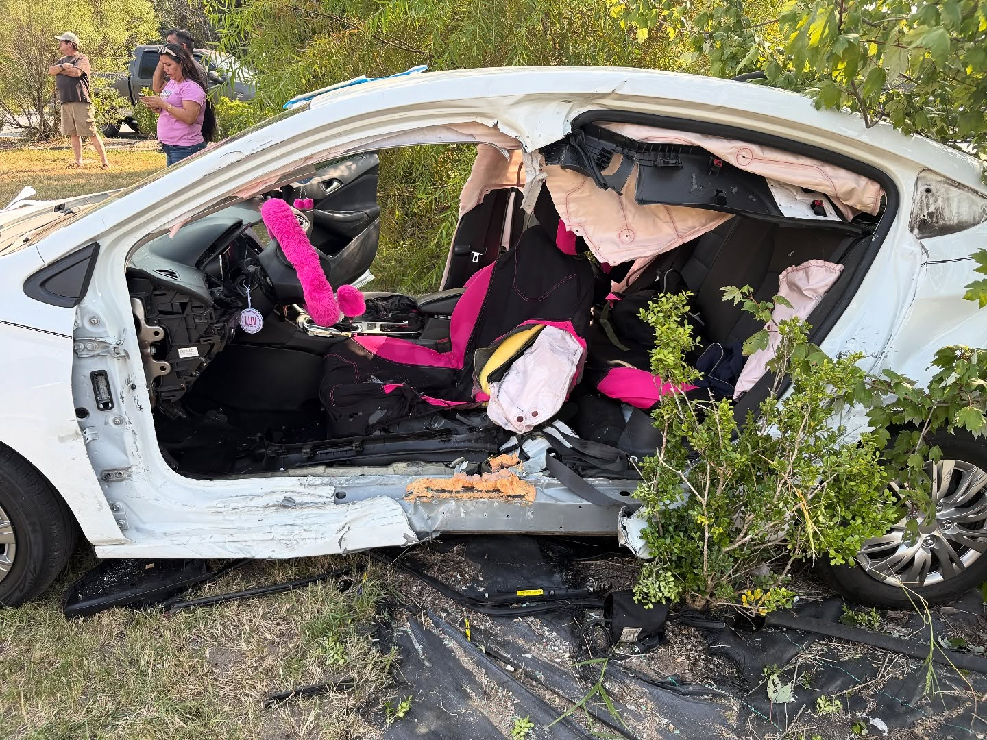 Driver trapped in car after vehicle crash in Chatham County