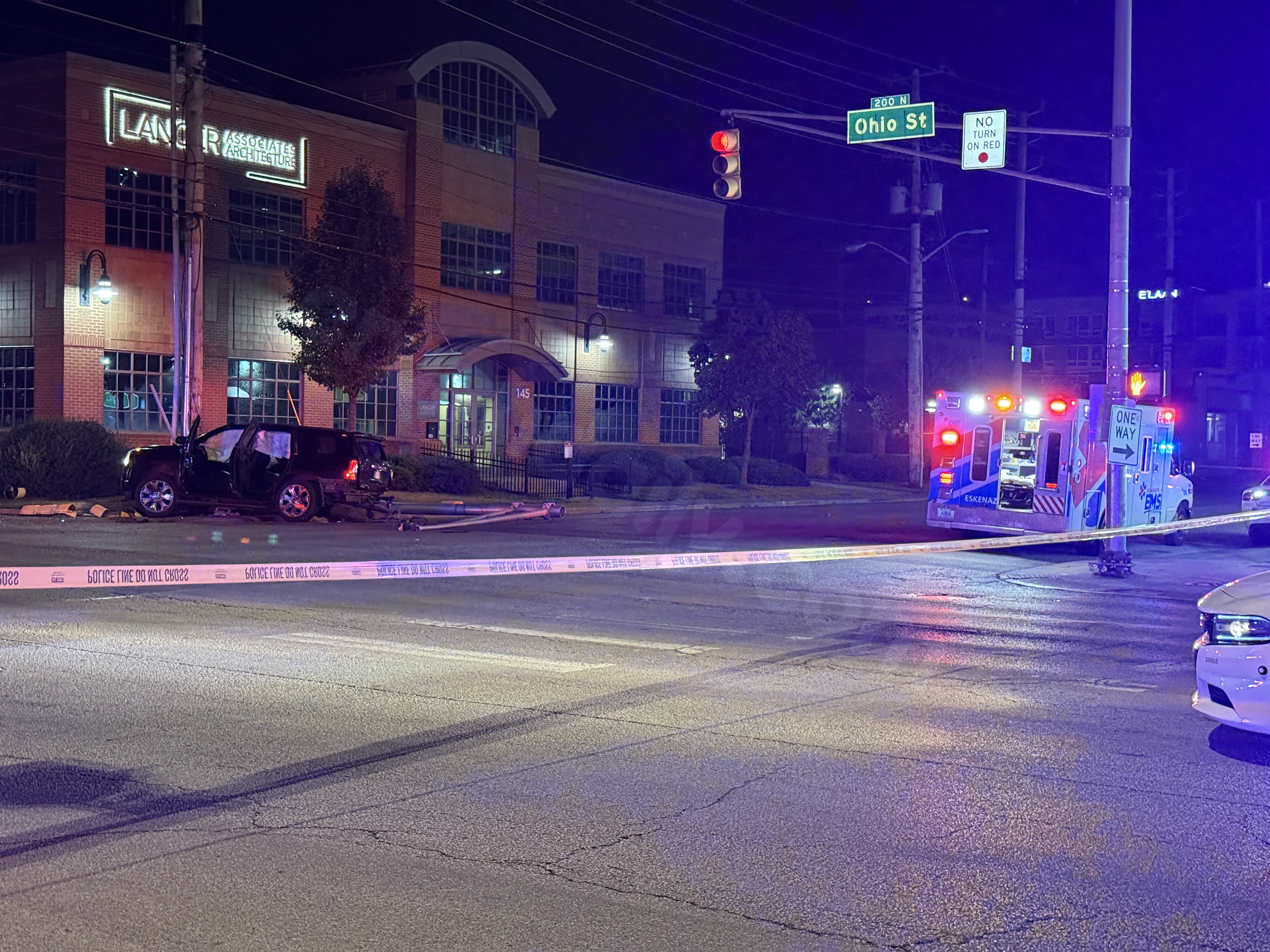 Fatal 2-car collision in downtown Indianapolis