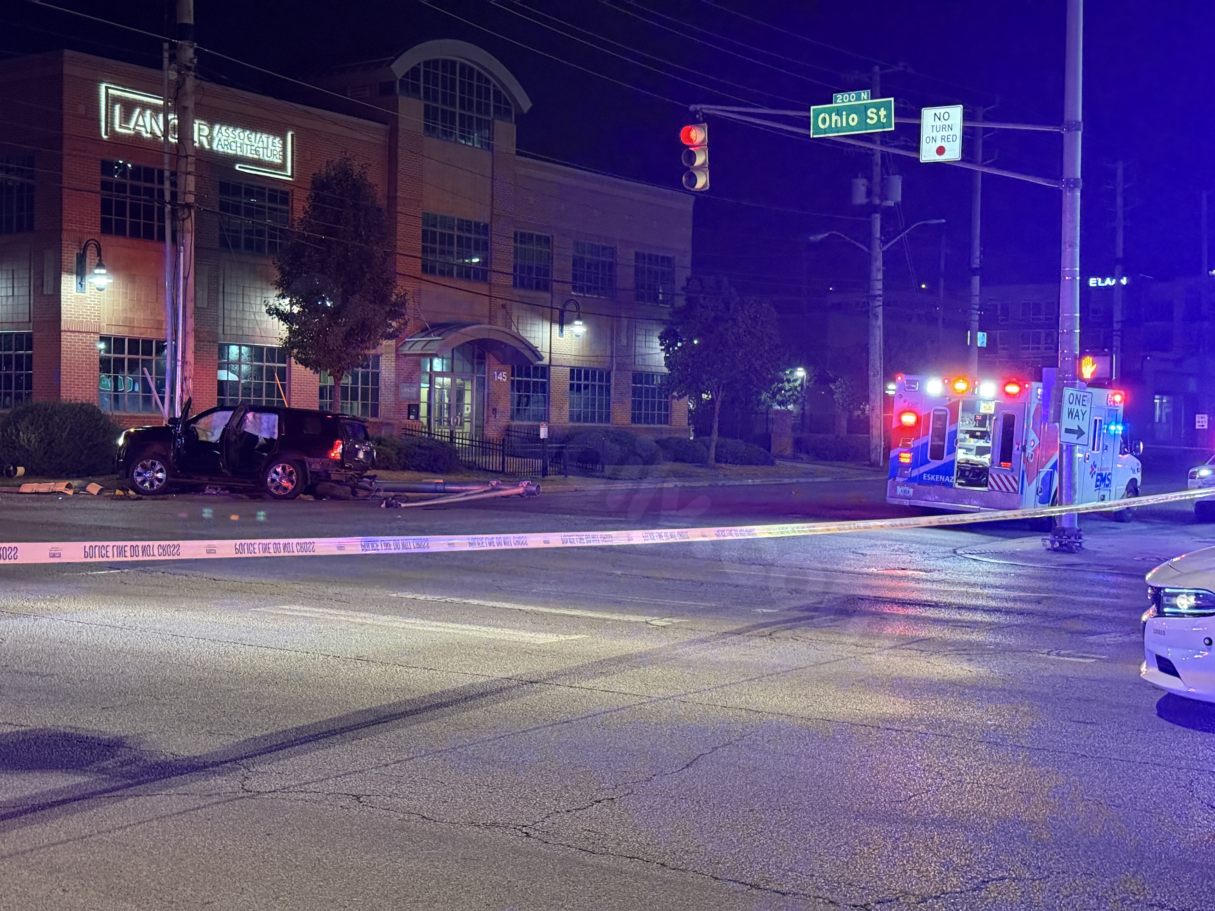 Fatal crash in downtown Indianapolis