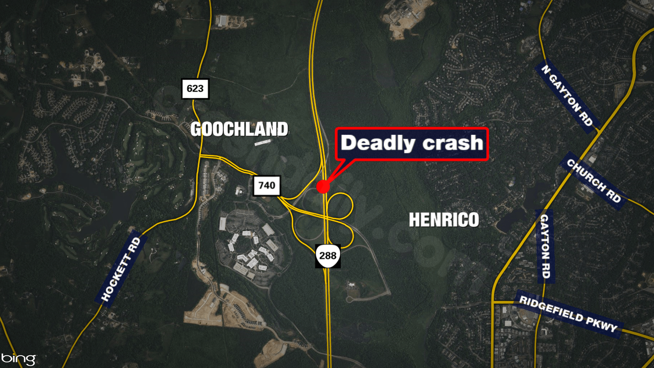Fatal head-on collision on Route 288 in Goochland County