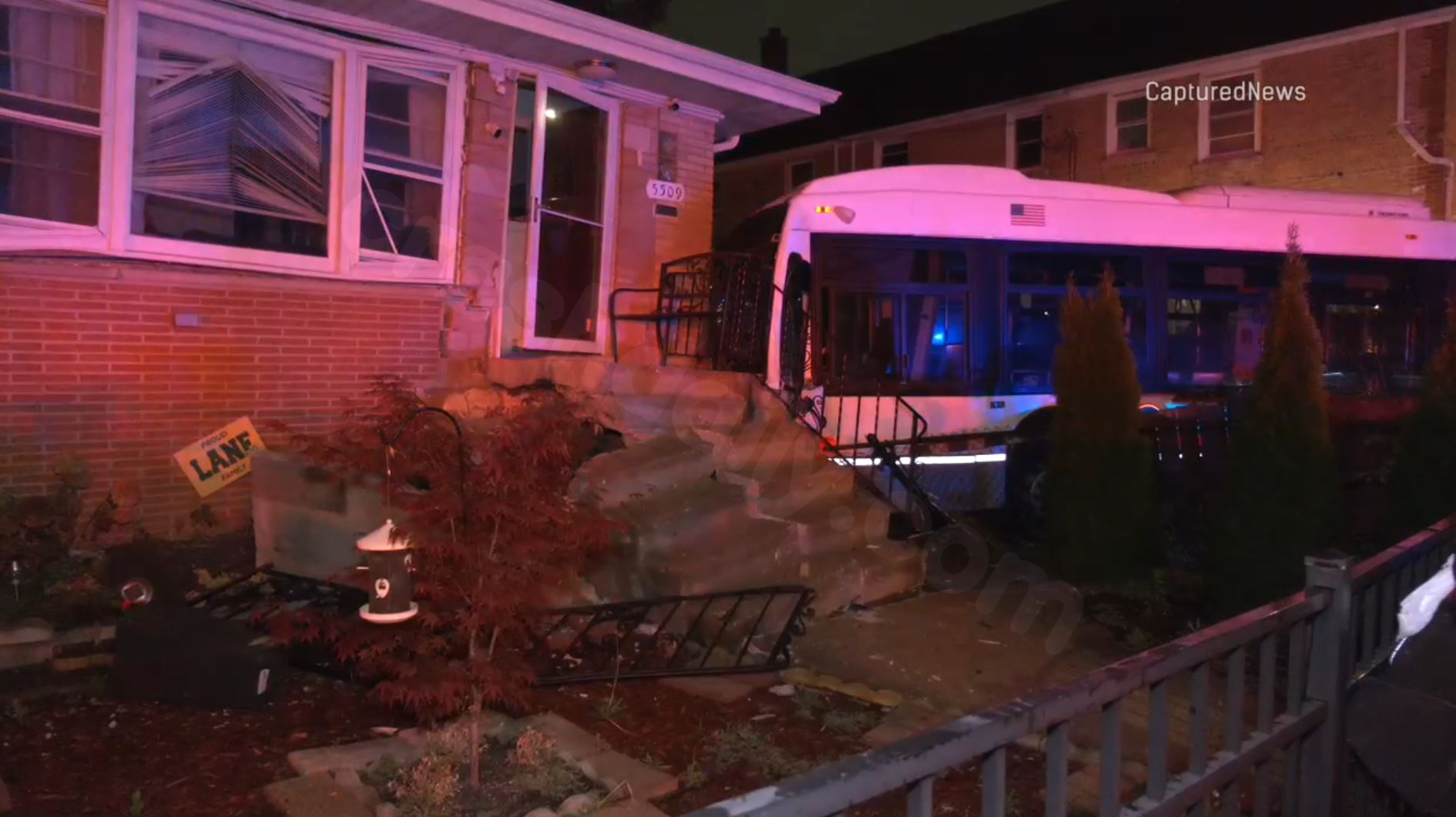 Chicago bus crashes into home after hit-and-run incident on North Side, according to CPD