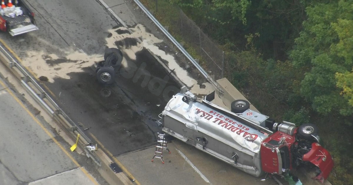 Fuel spill on Media Bypass in Upper Providence Township, PA