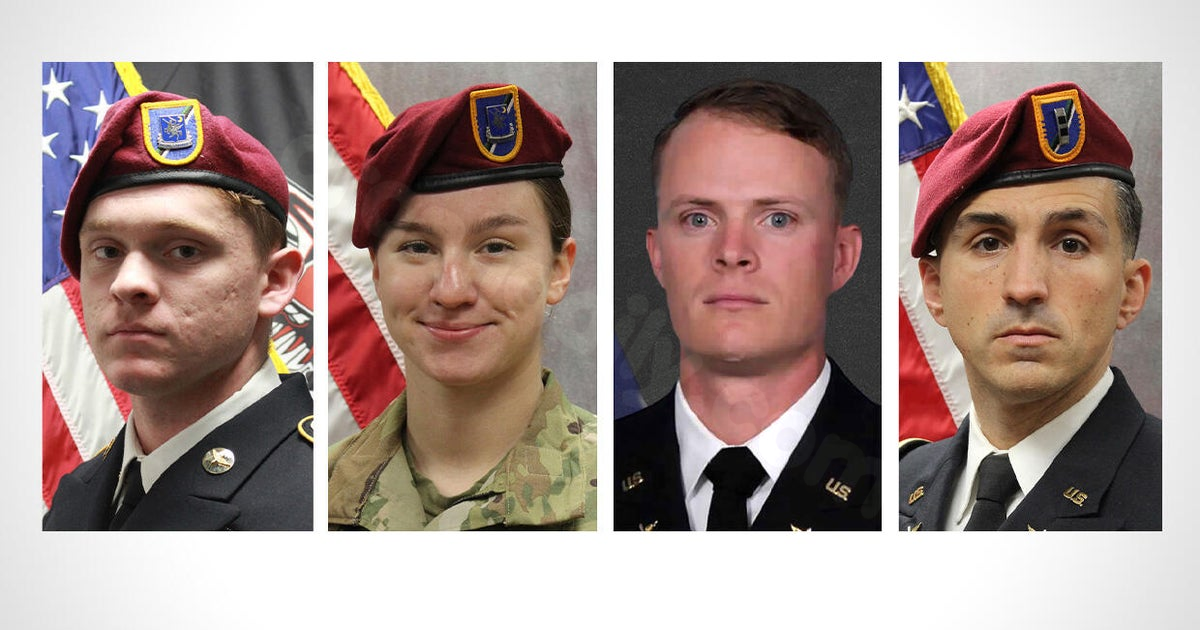Identity of 4 troops in Black Hawk helicopter crash in Washington disclosed by Army