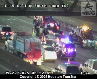 Traffic congestion due to incident on I-45 Gulf southbound