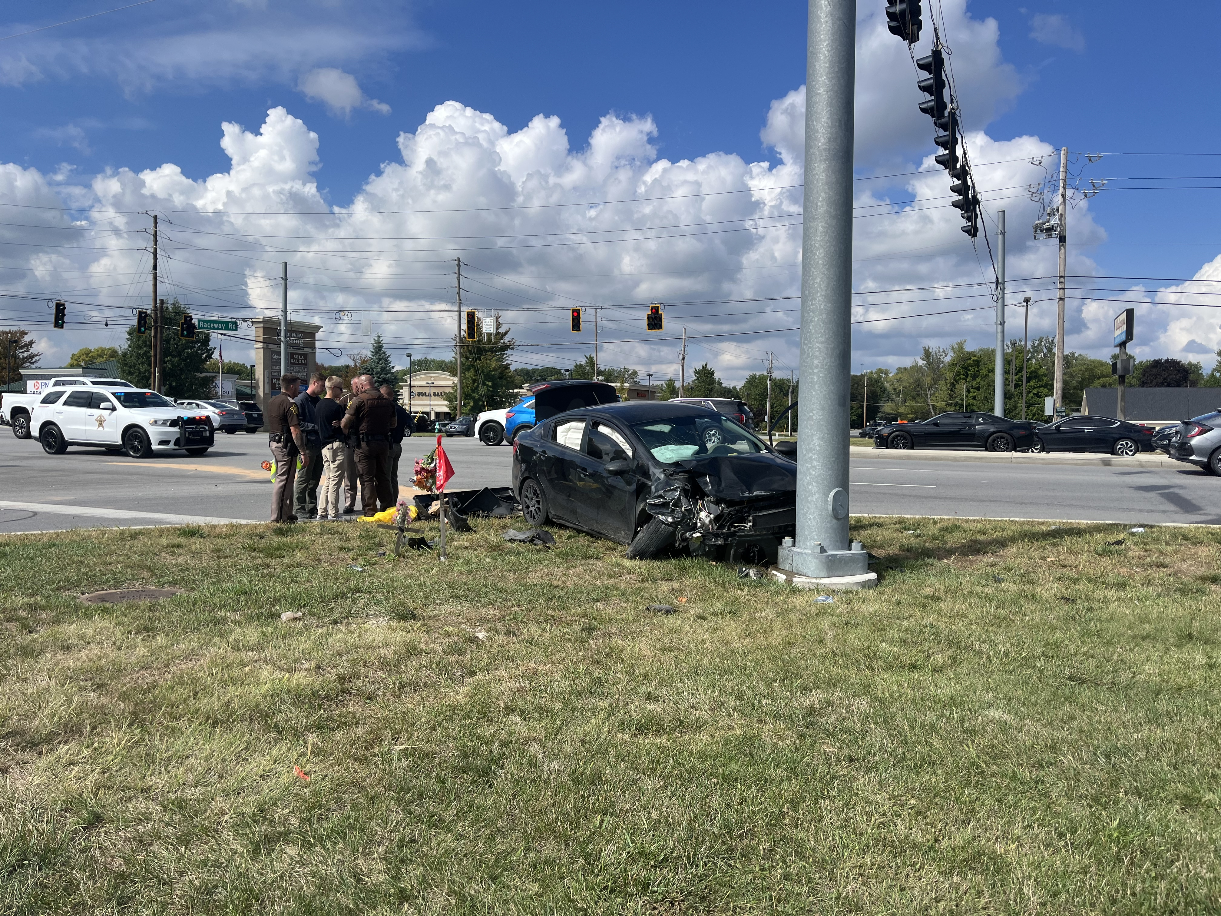 Car chase in Avon ends with crash into pole by HCSO