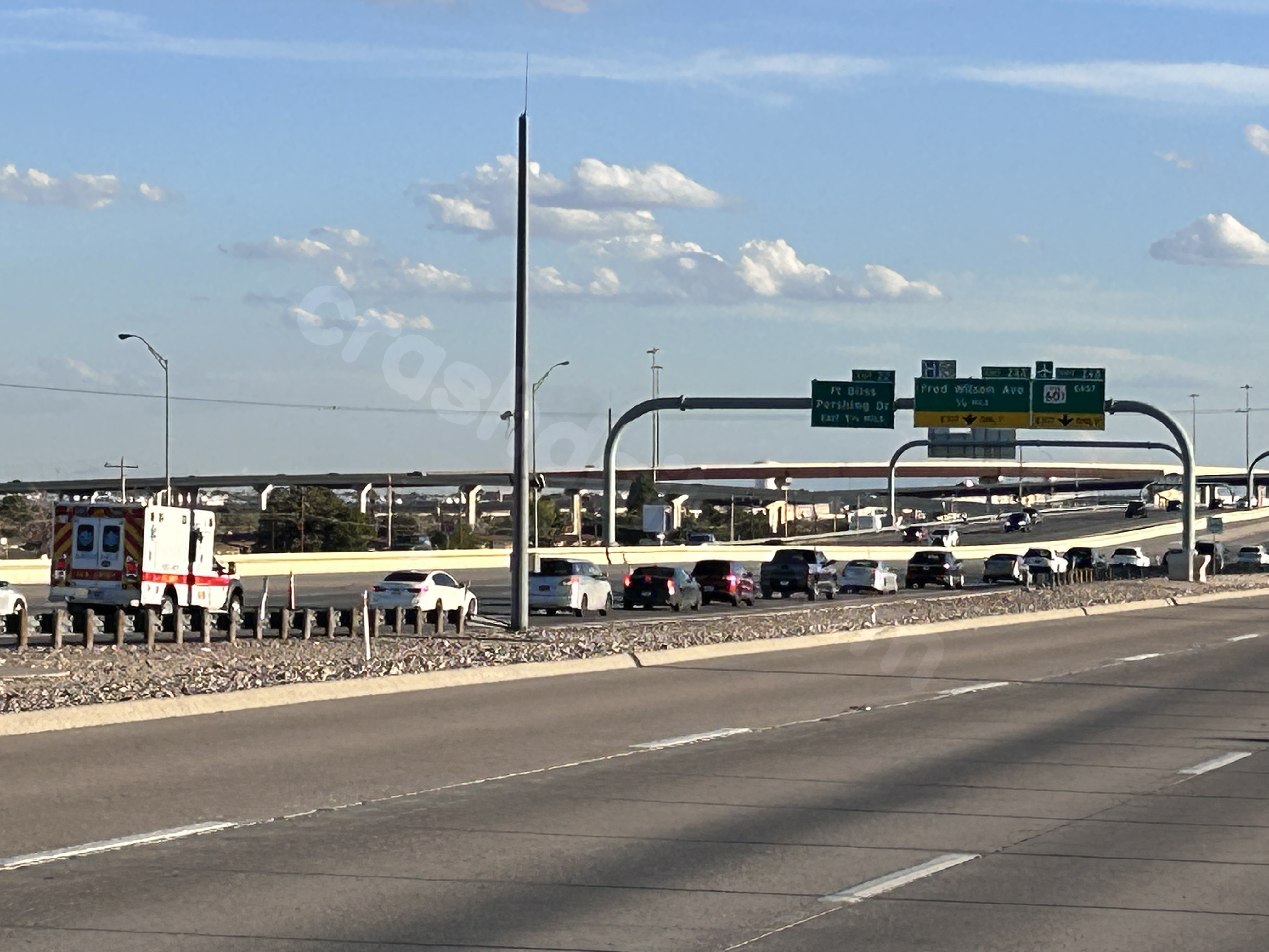Pedestrian involved in serious accident on U.S. 54 in El Paso