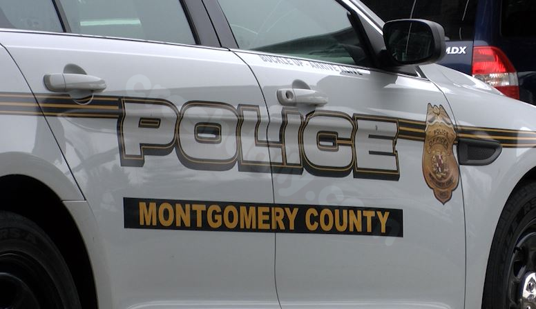 Vehicle collision causes telephone pole to break in Montgomery County