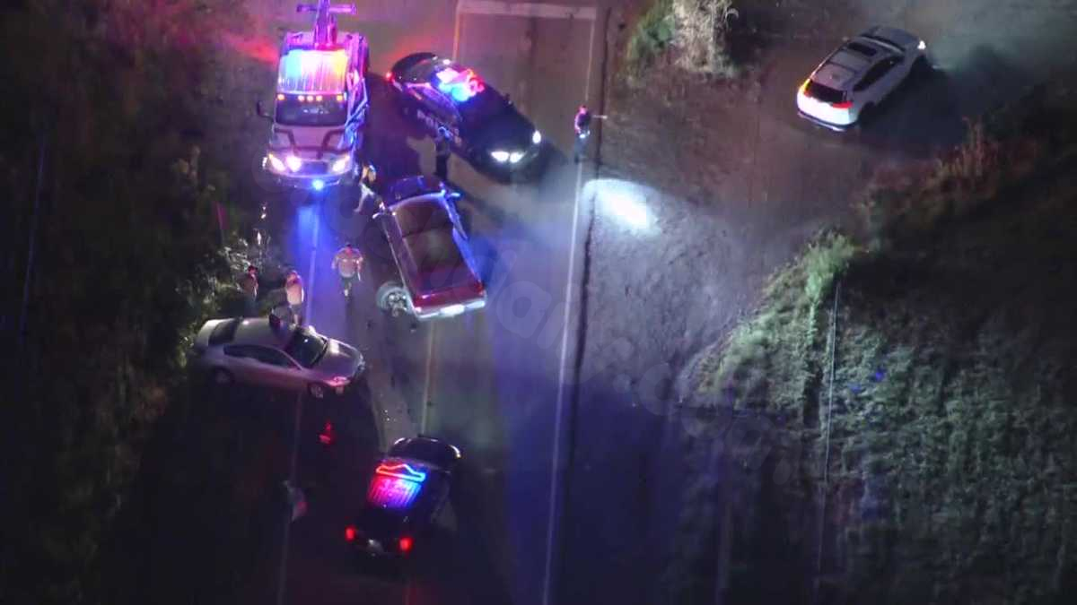 Several vehicles sustain extensive damage following collision in southeast Oklahoma City