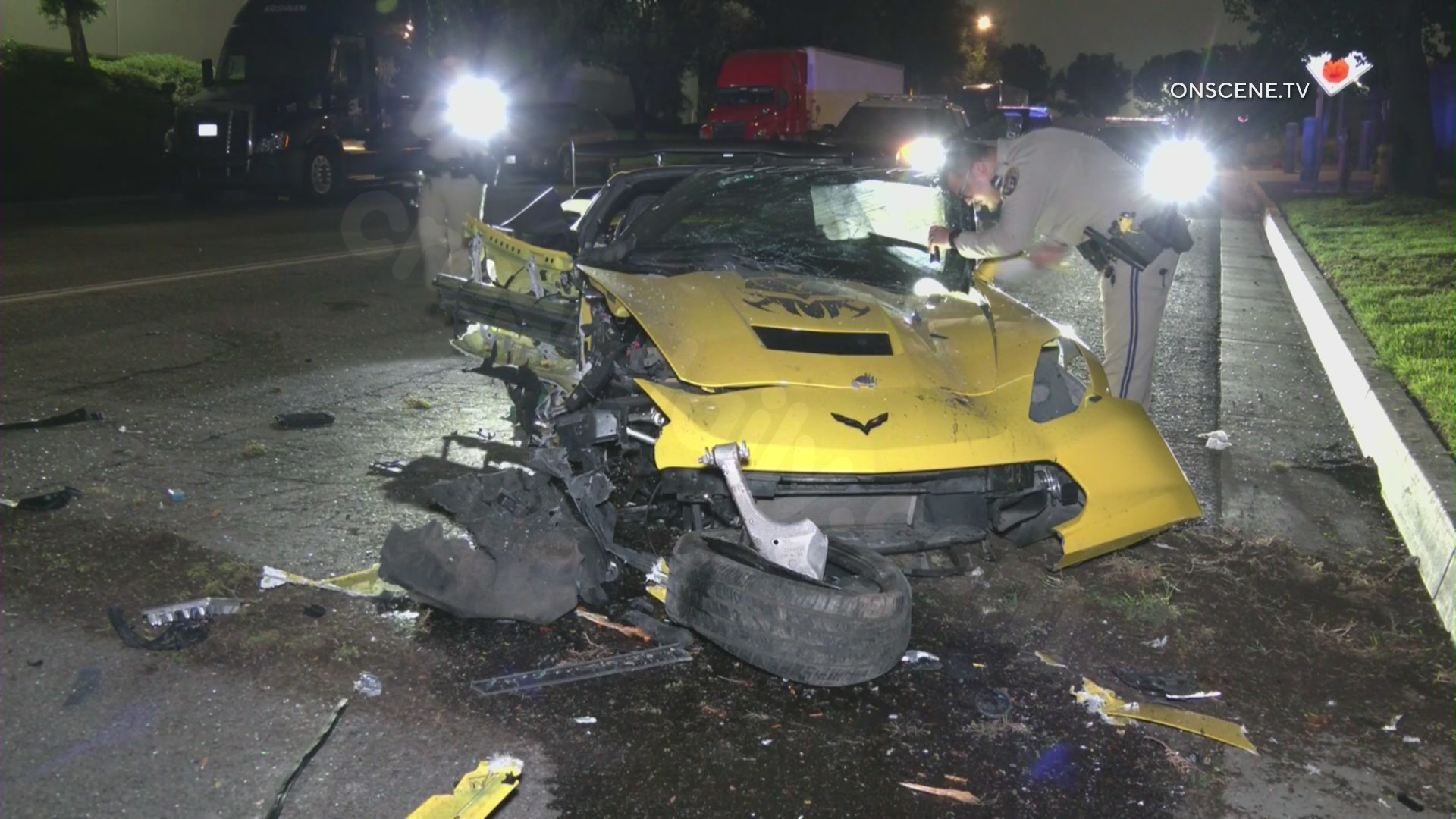 Fontana crash leaves sports car driver in serious condition