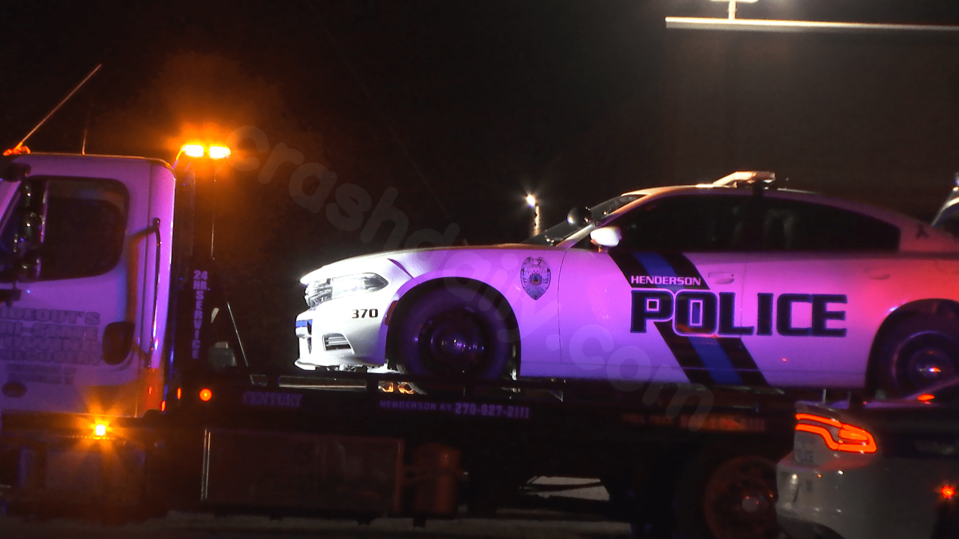 Henderson officer involved in crash on Green Street