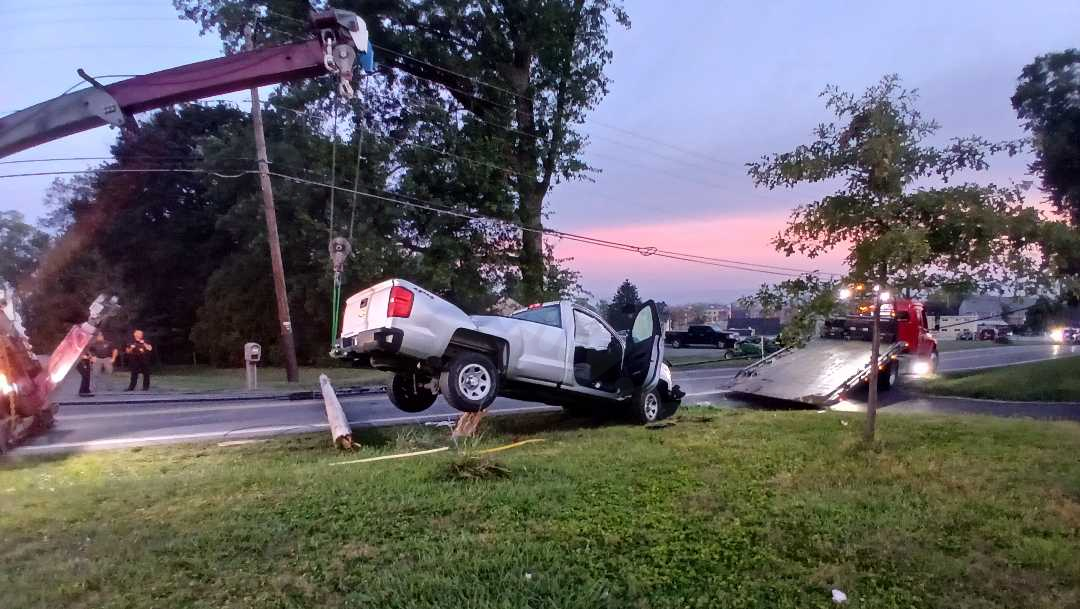 Vehicle crash leads to road closure in Lancaster County