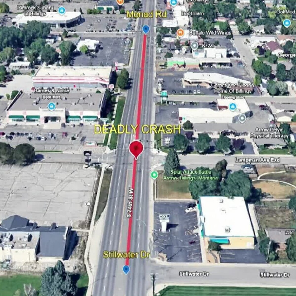Police in Billings investigate deadly accident in the West End