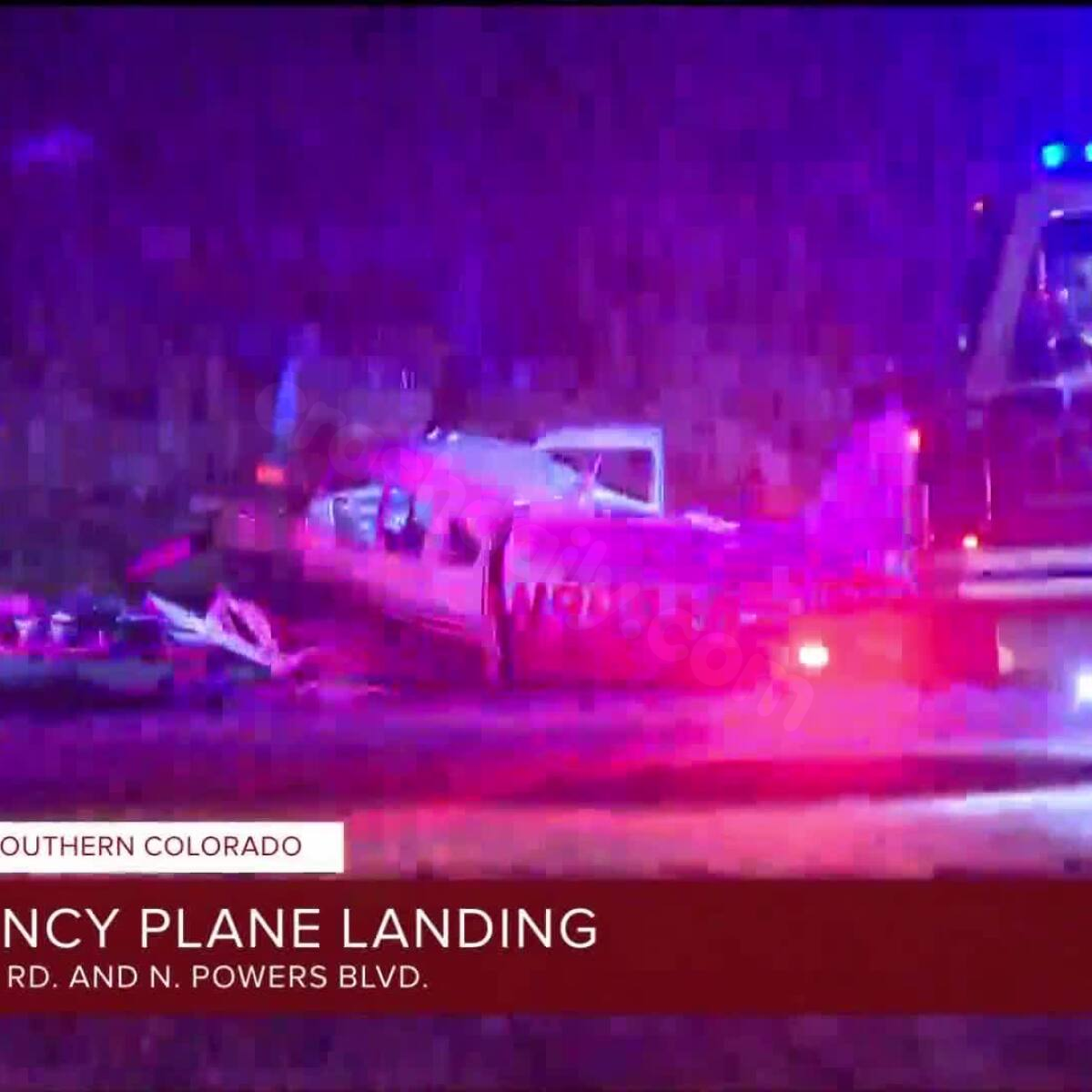 Plane makes emergency landing on Powers Boulevard in Colorado Springs.