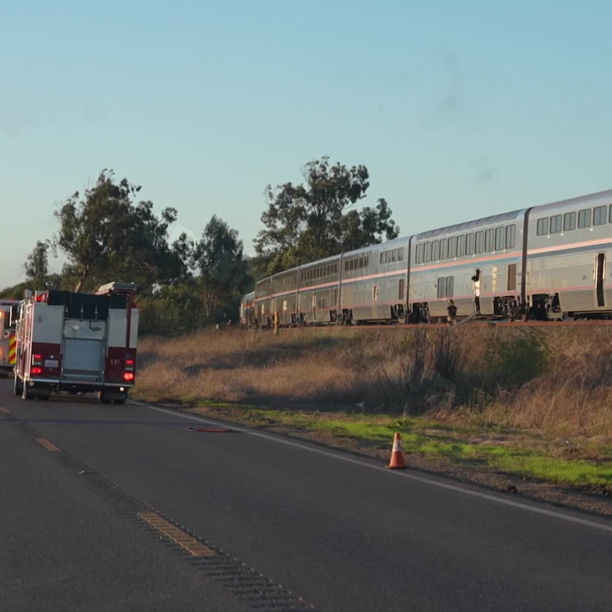 Truck driver killed in train collision near Guadalupe.