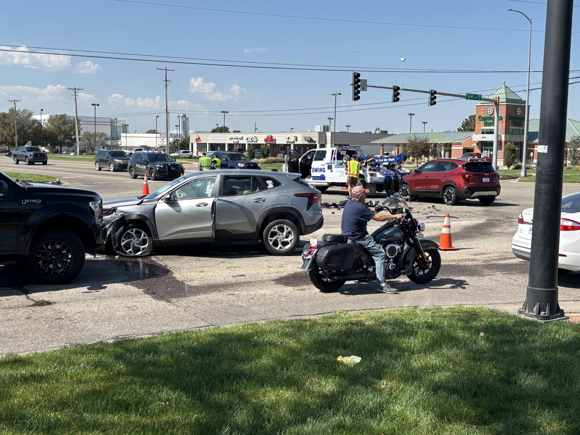 Two adolescents detained after pursuit and collision in NW Wichita