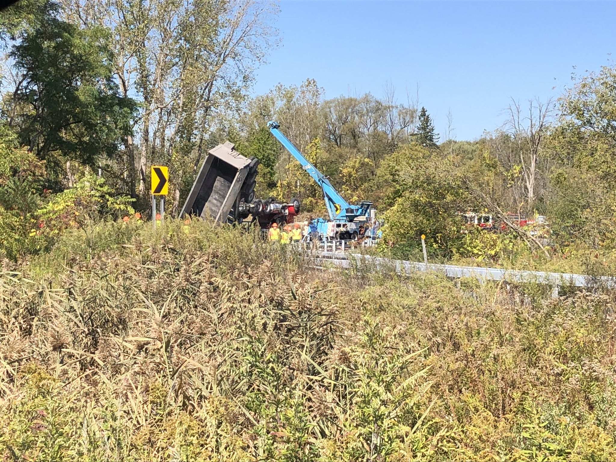 Fatal rollover accident involving truck driver in Rome