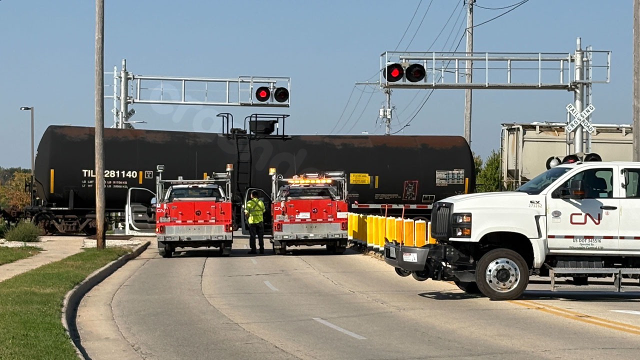 Fatal train-truck collision in Mukwonago; 82-year-old male victim