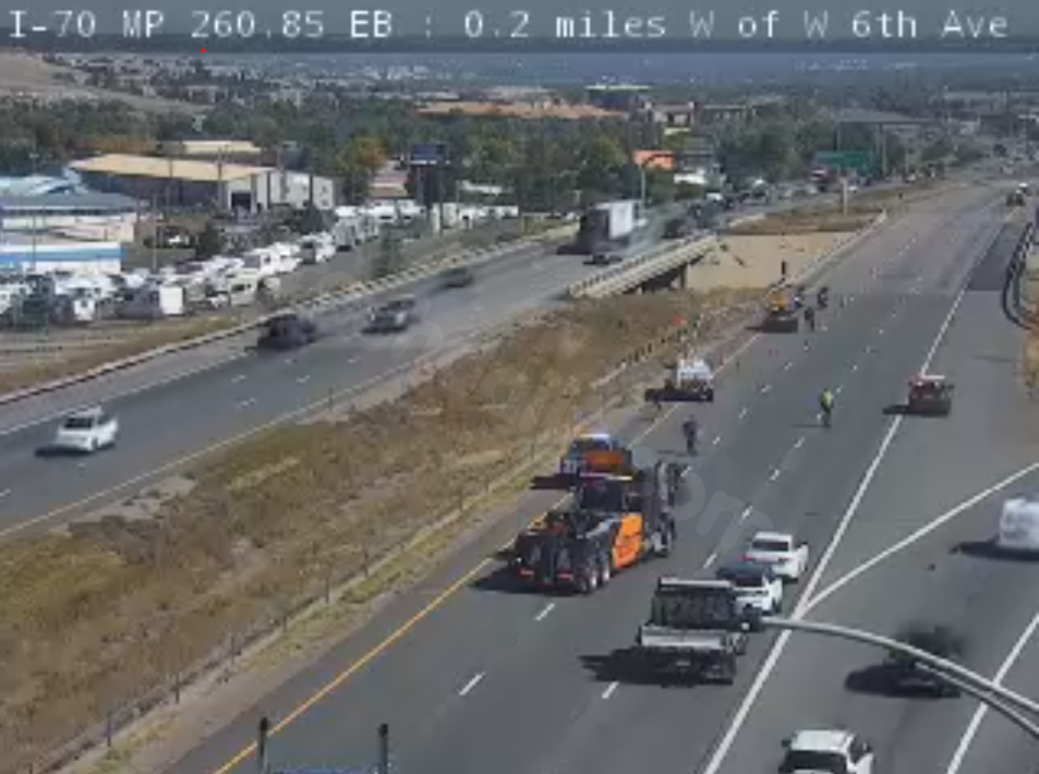 Traffic delays on I-70, US 6, and C-470 due to crash near Golden on Thursday