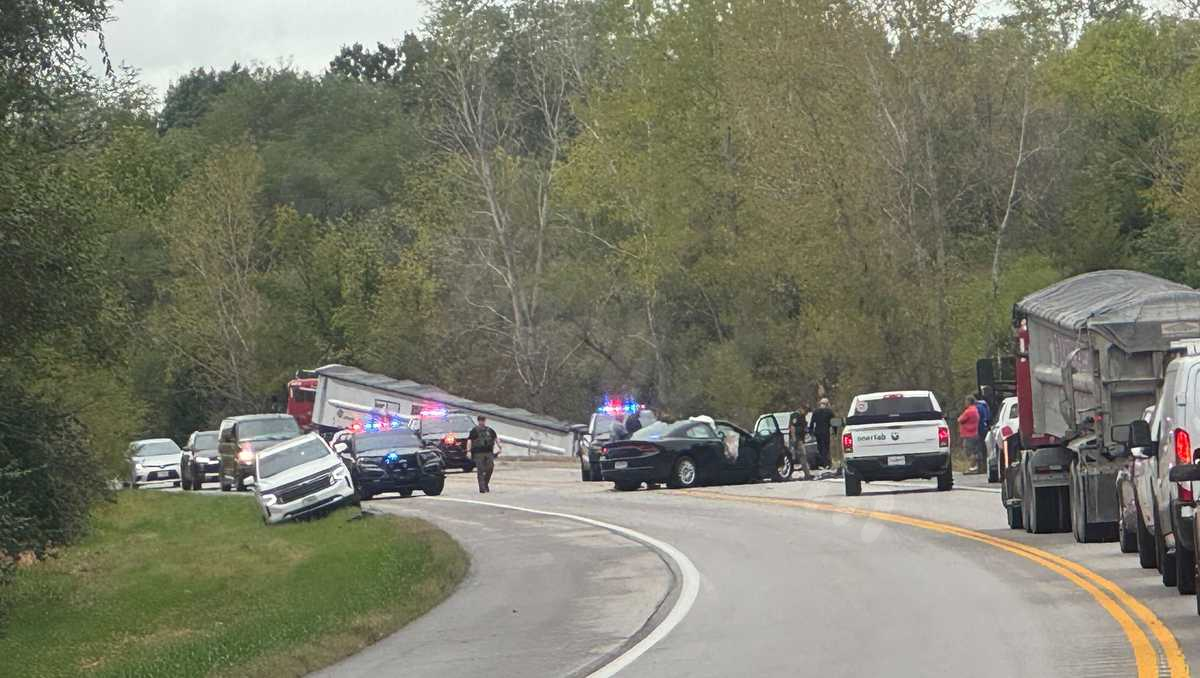Trooper seriously injured in collision with semi-truck