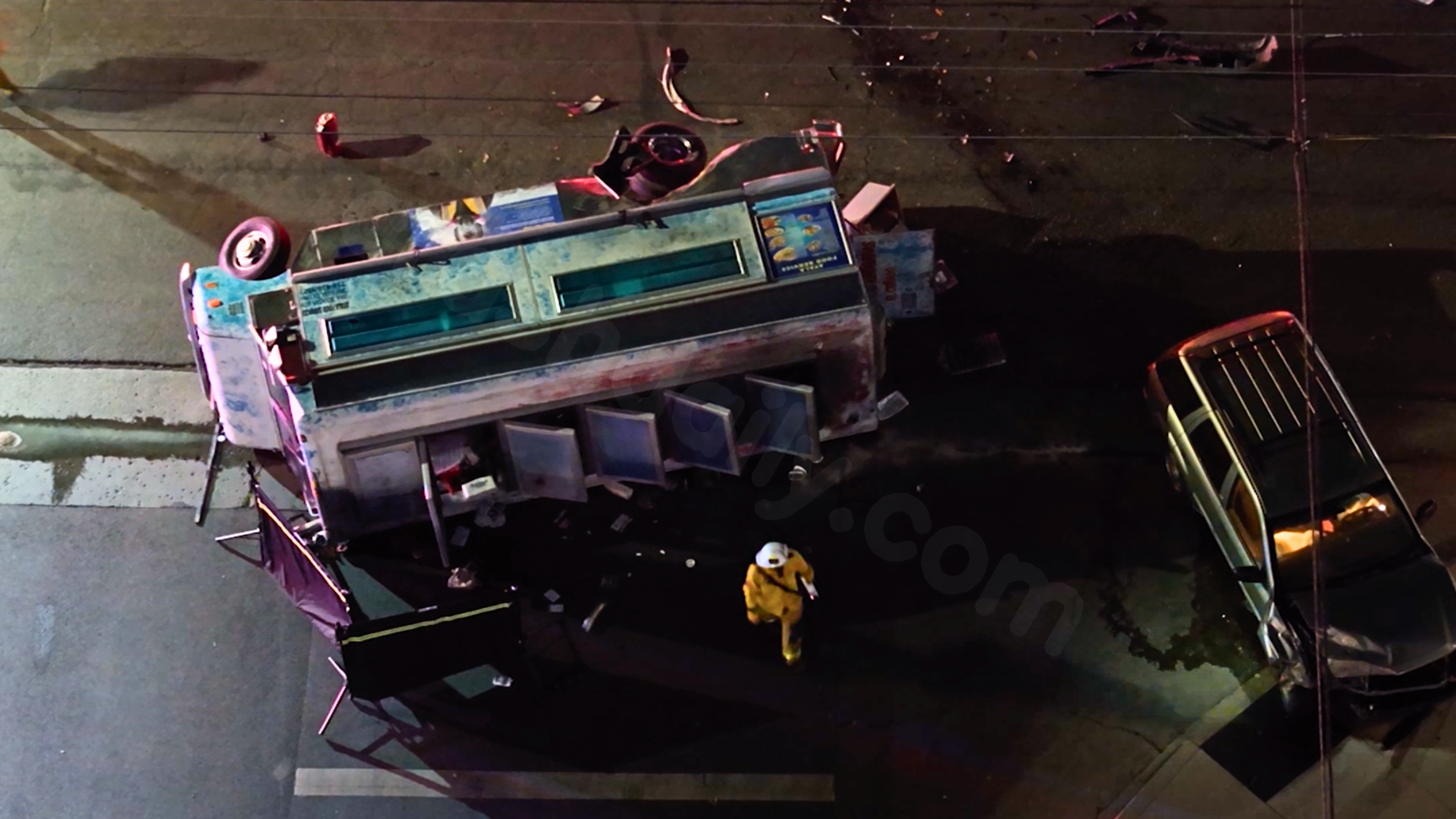 Fatal Rollover Crash Involving Food Truck in Orange County