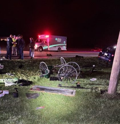 Jeep collides with buggy full of 9 people in Berne