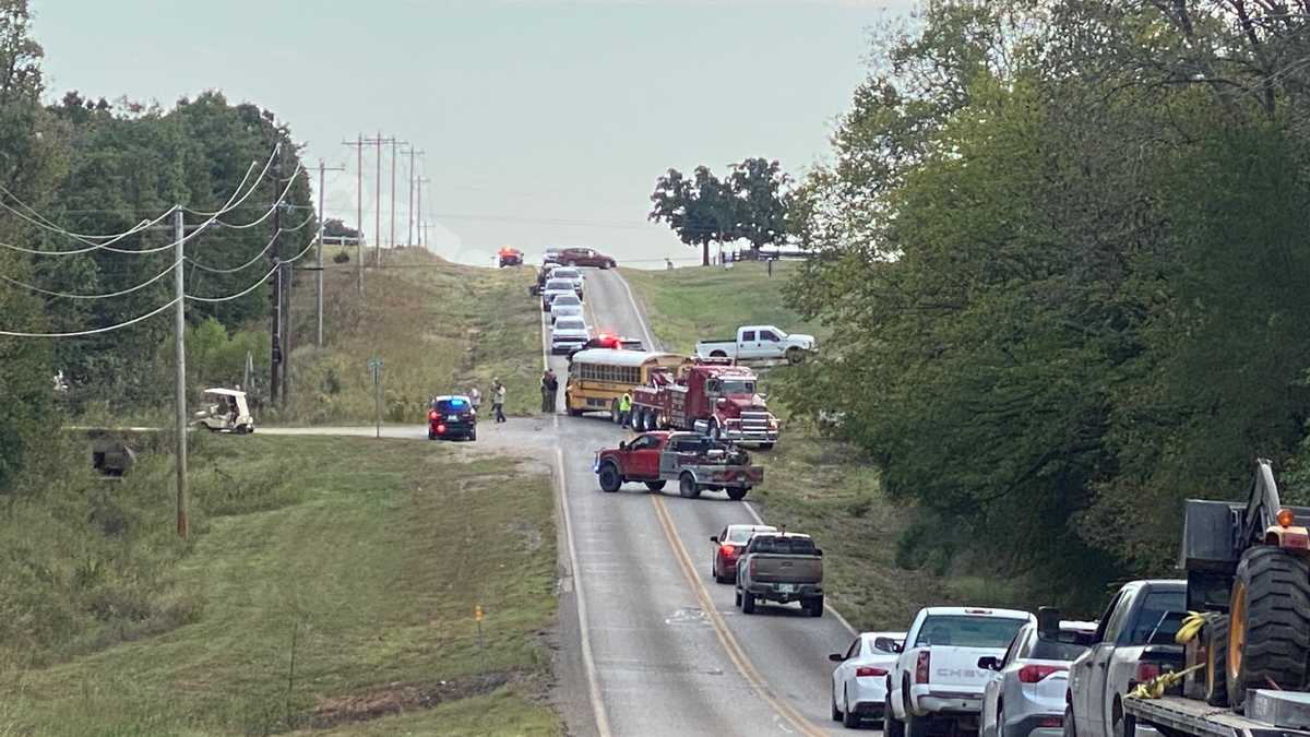 Bus from Tecumseh Public Schools collides with pickup truck