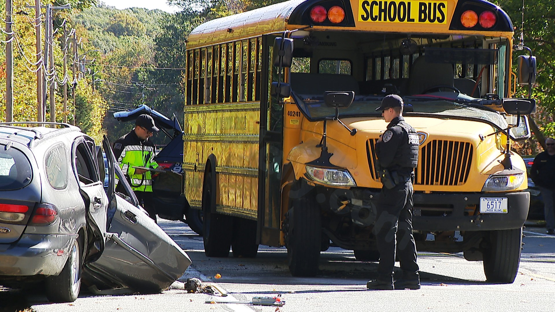 Crash involving Cumberland school bus