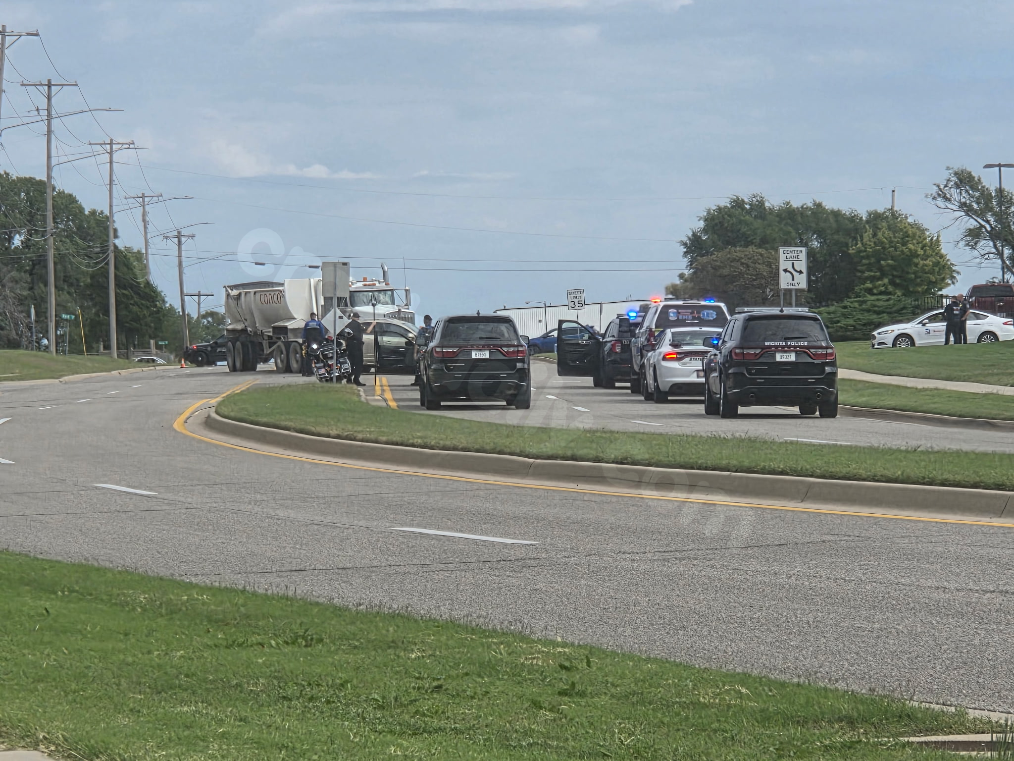 Fatal collision involving semi-truck in east Wichita