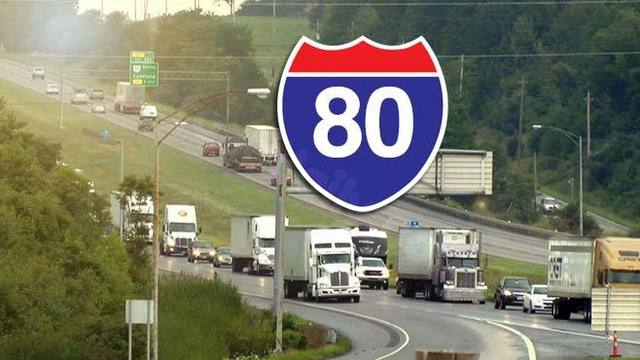Traffic disrupted on I-80 WB in Mercer County due to semi truck collision