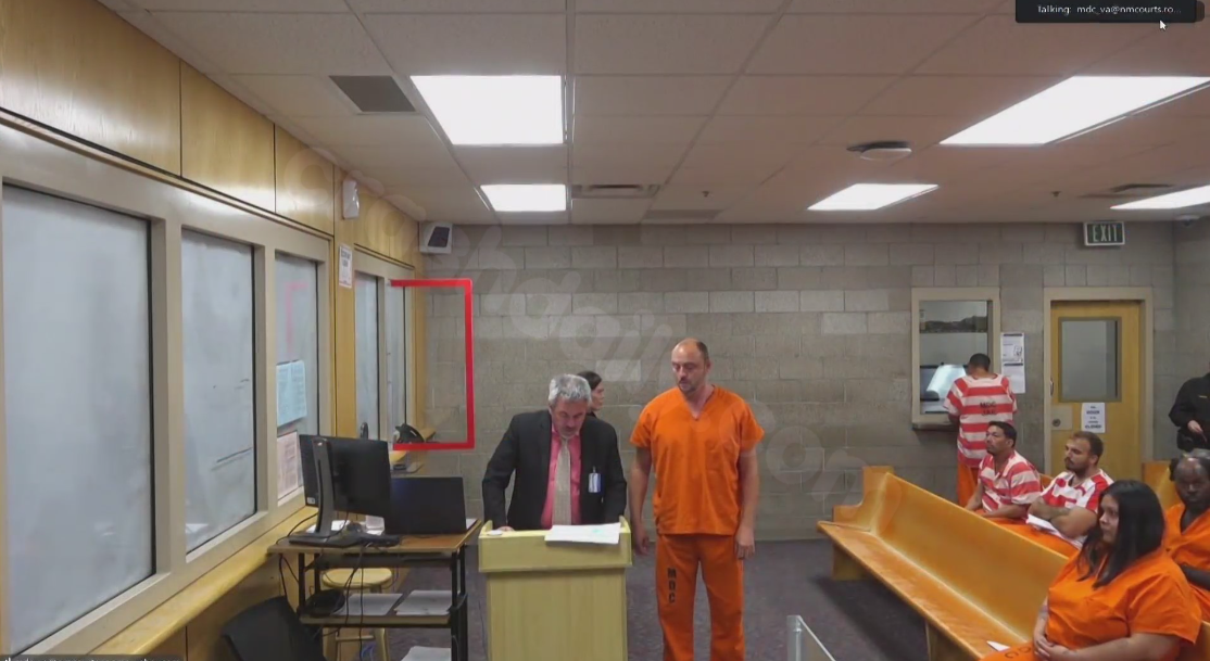 Court appearance of Albuquerque crash suspect.