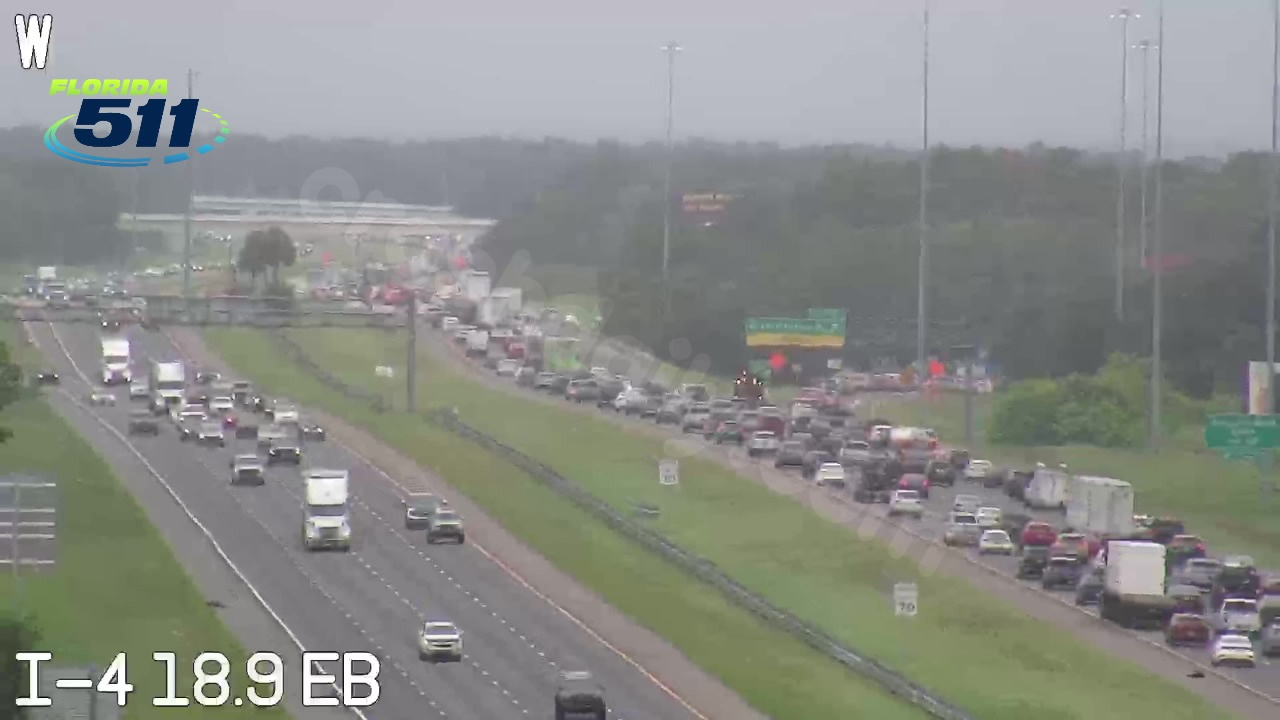 Traffic congestion on I-4 westbound due to fatal accident in Plant City: FHP