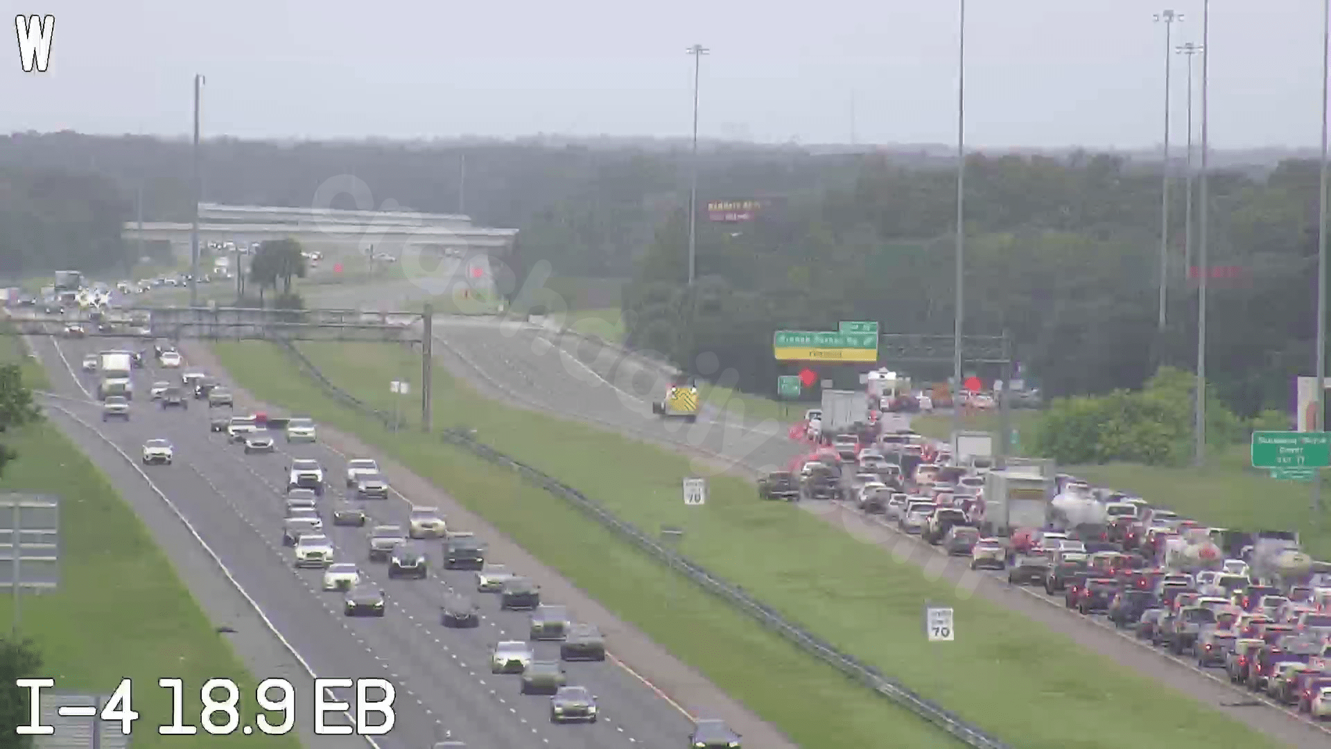 Traffic delay on westbound I-4 in Dover after fatal crash