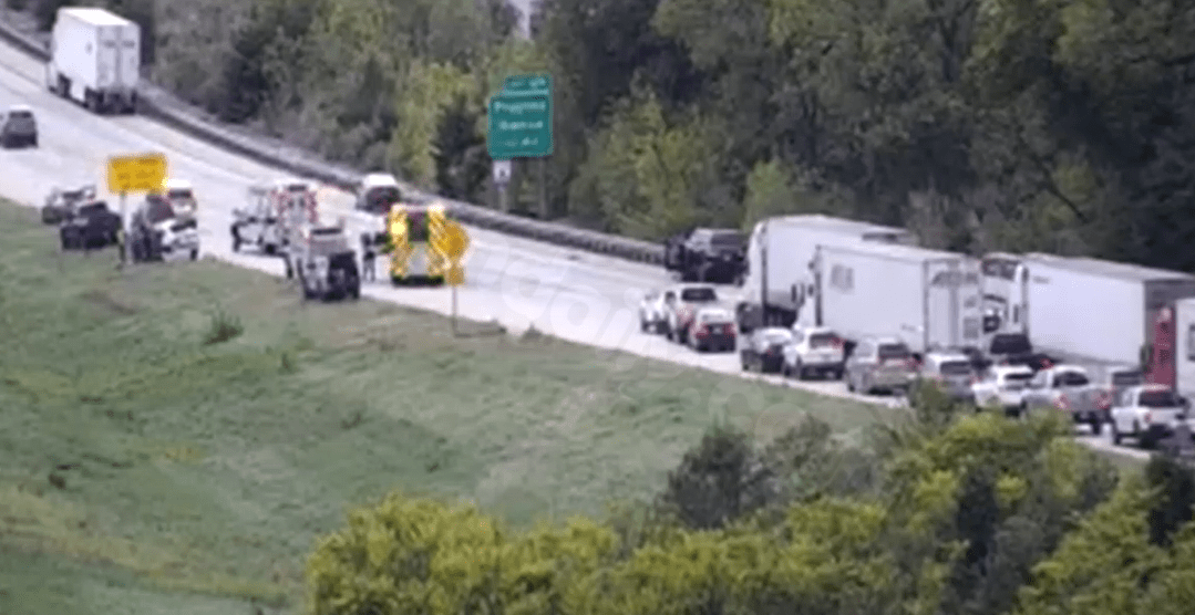 Traffic delays on section of I-81 in Dauphin County due to collision