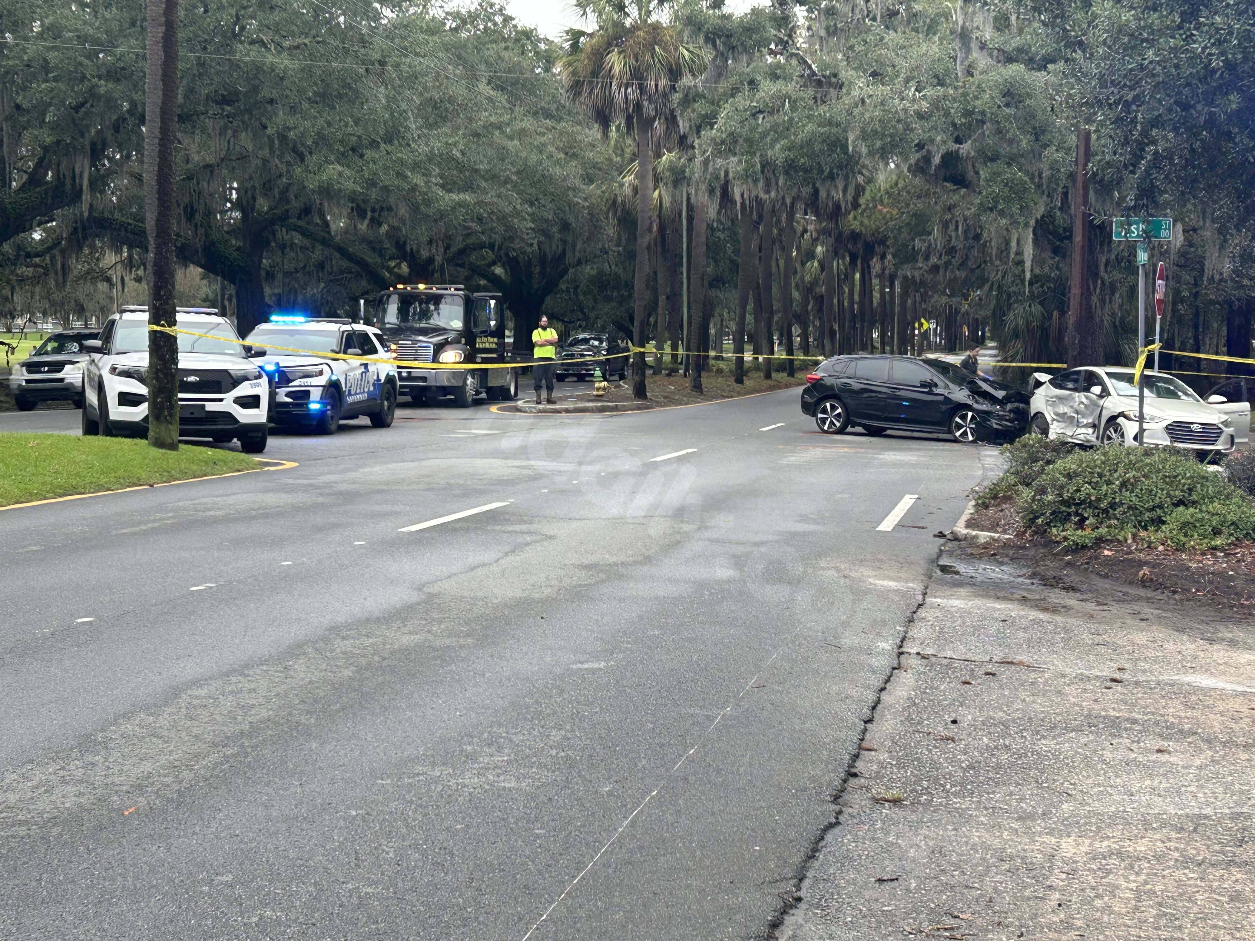 Two underage individuals hurt in vehicle collision on E. Victory Drive
