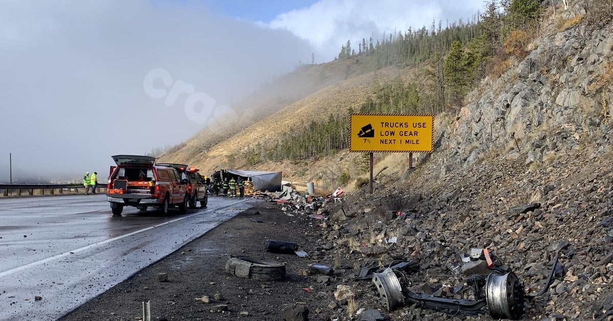 Fatal semi accident in Colorado mountains shuts down westbound I-70 for a long time