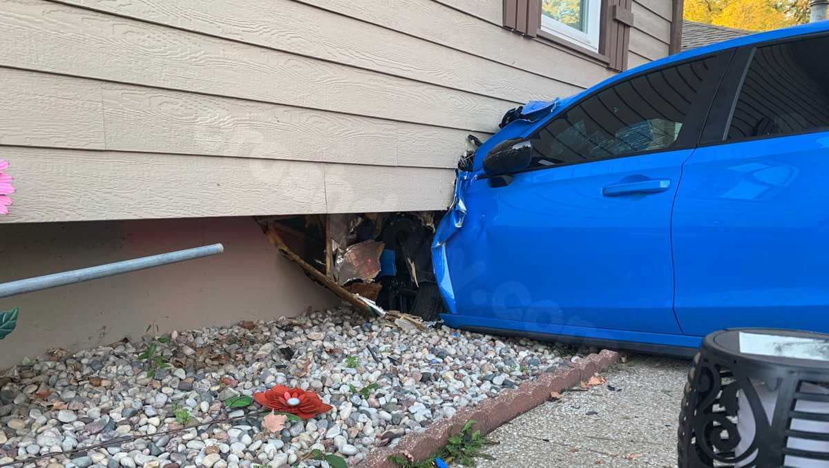 Injury caused by car colliding with Independence residence