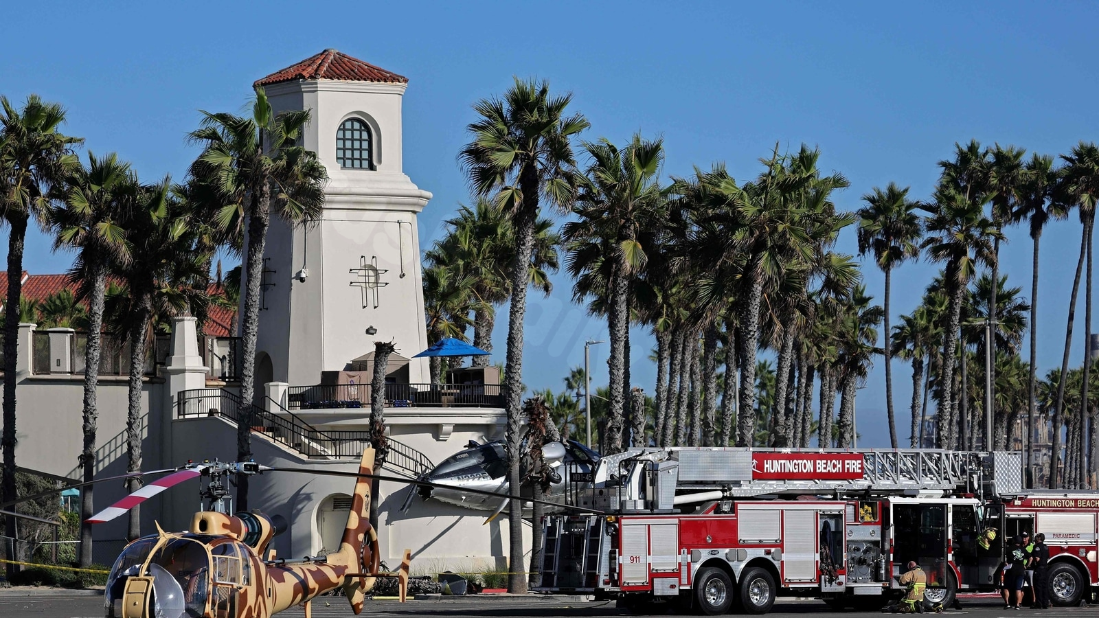 Suspected bird strike in Huntington Beach helicopter crash: Witness opinions