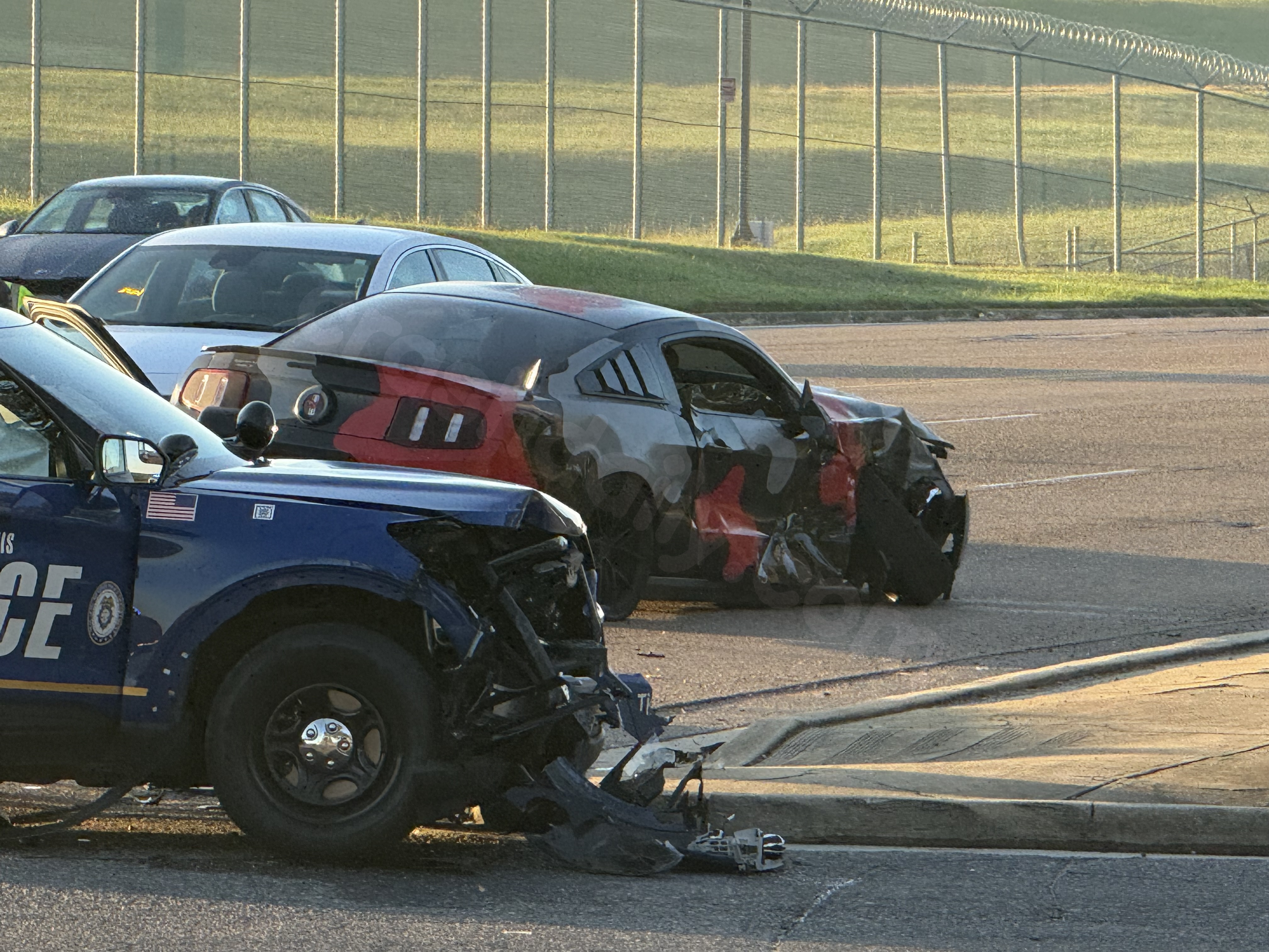 Crash near Memphis Airport involves MPD patrol car