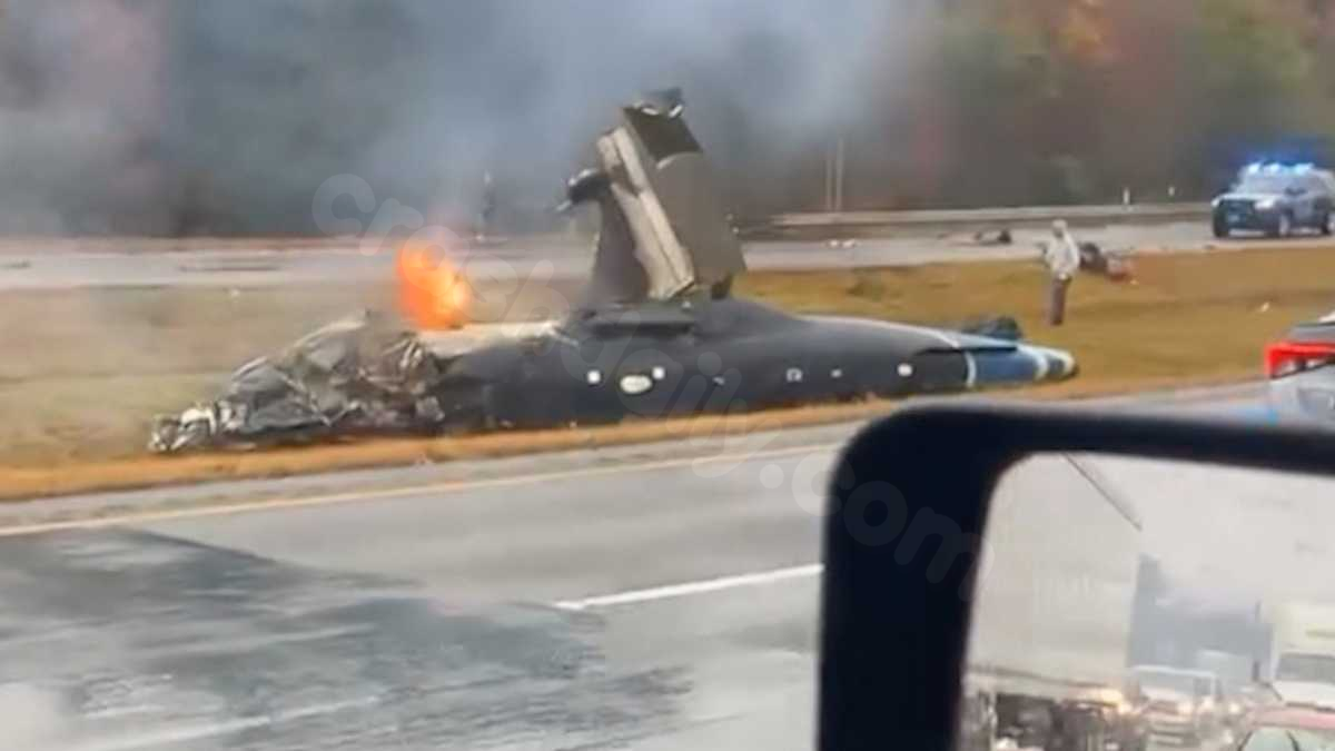 Fatal plane crash on Interstate 195 in Massachusetts.